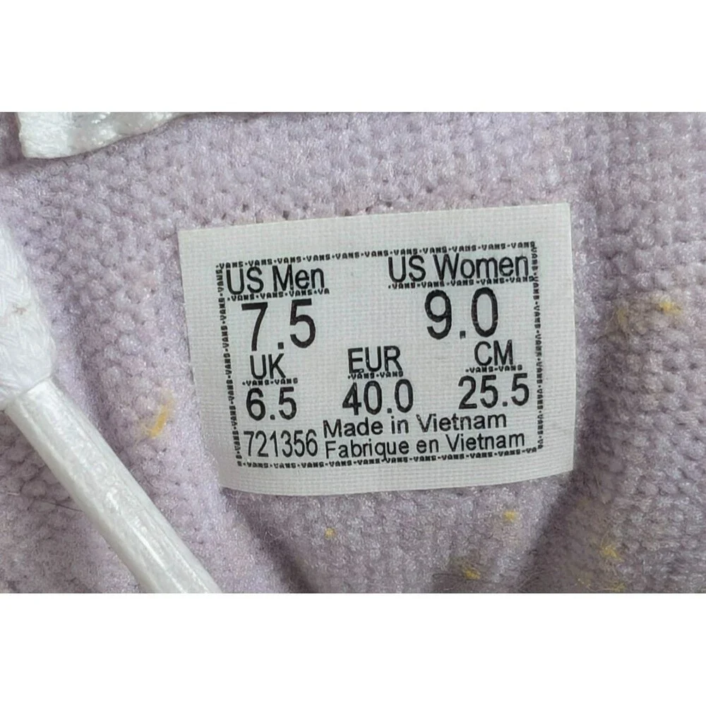 Vans Sk8-Hi Tapered Stackform Womens 9 Purple Orange Floral Checkerboard